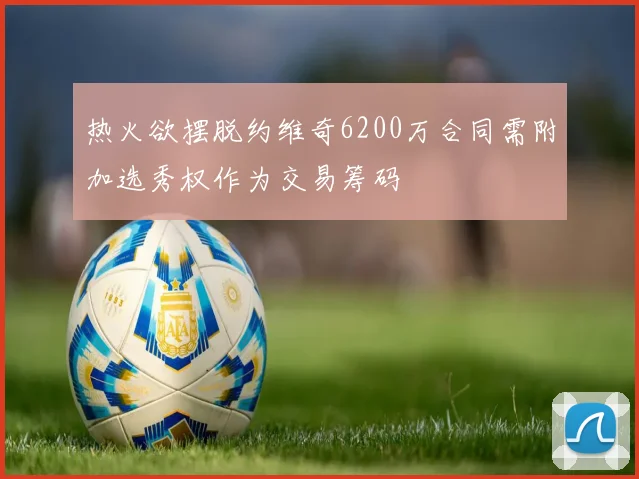 热火欲摆脱约维奇6200万合同需附加选秀权作为交易筹码